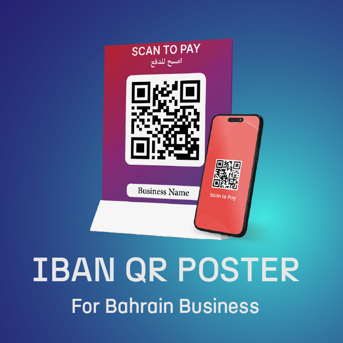 IBAN QR Code Poster